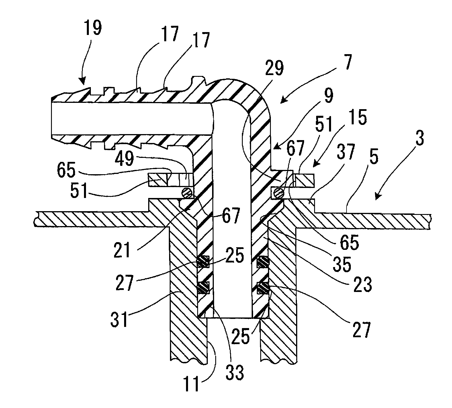 Connector mounting structure