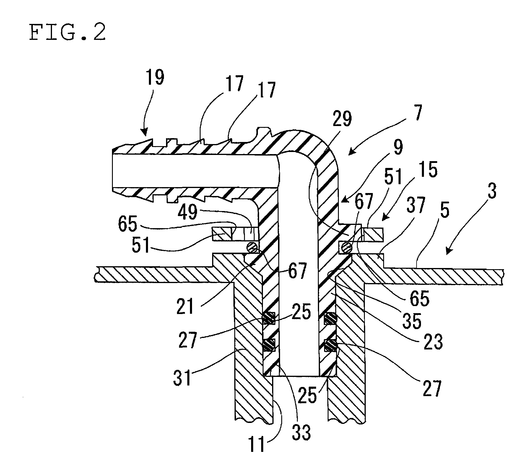 Connector mounting structure