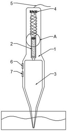 Quantitative releaser for releasing microbial solution and using method thereof