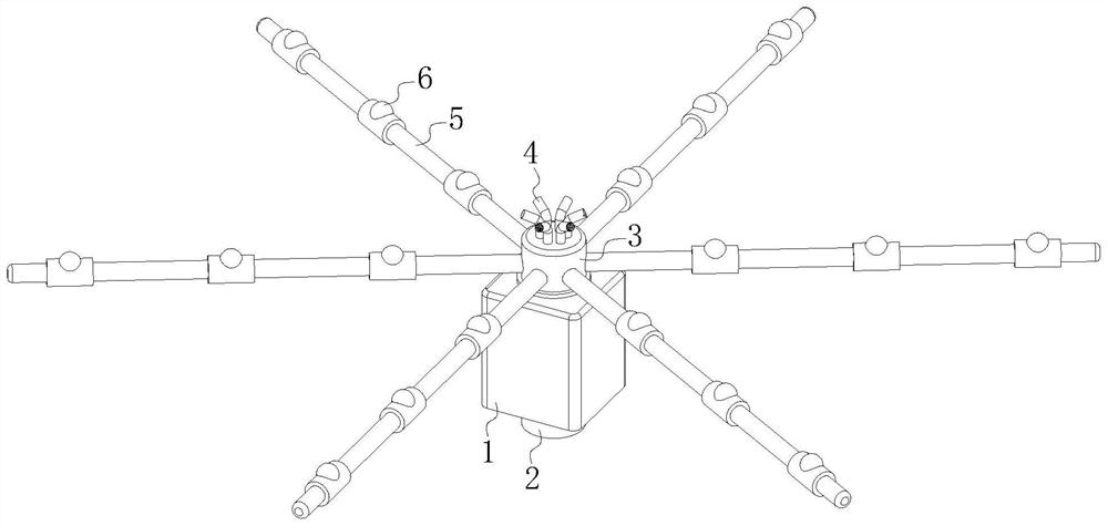 A lawn watering device with self-adjusting water spraying direction based on the area irradiated by sunlight