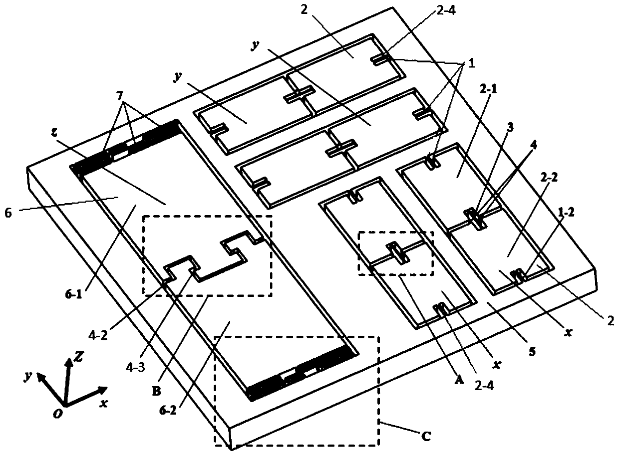 A pure axial deformation mems triaxial piezoresistive accelerometer chip and its preparation method