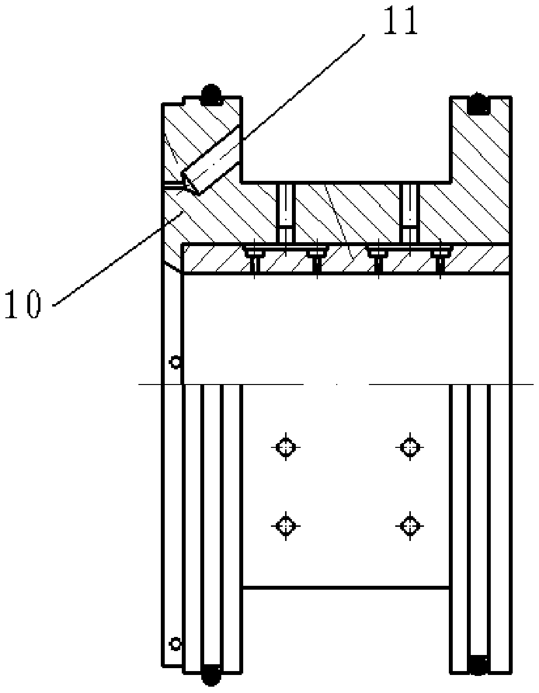 A thrust surface floating gas static pressure bearing