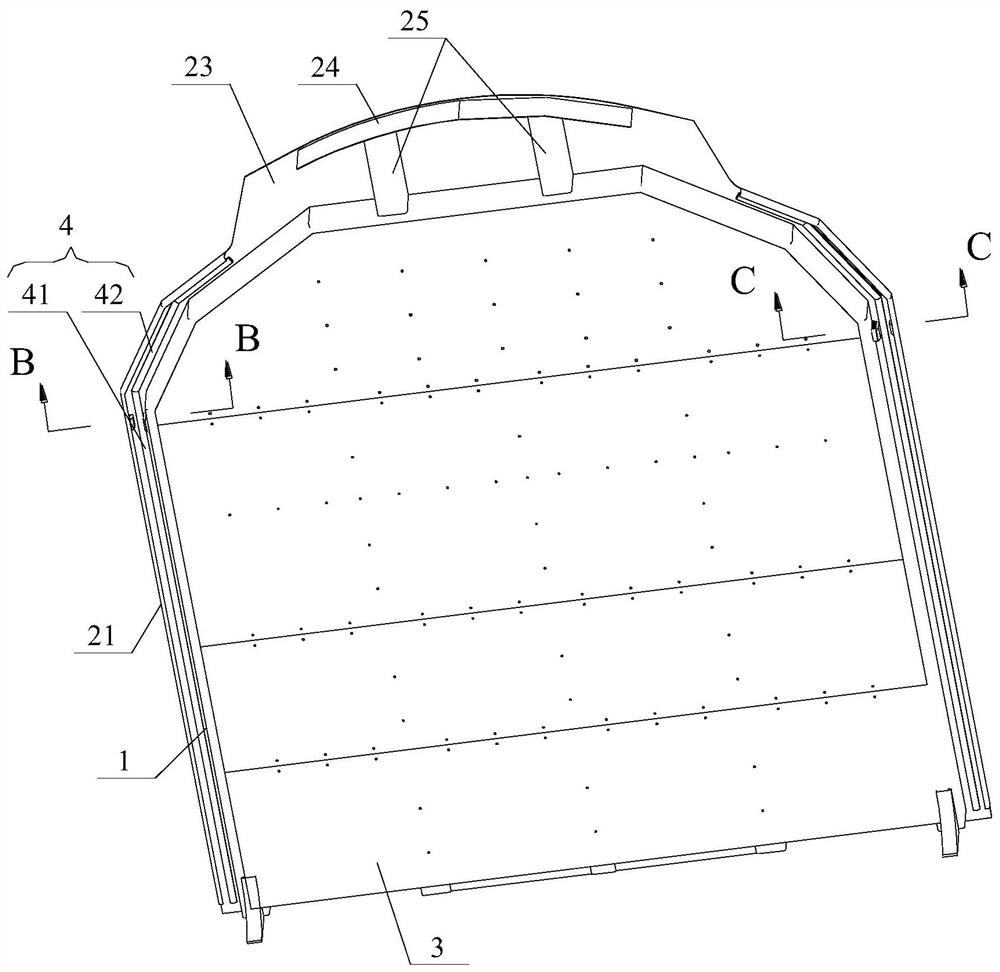 Railway vehicle and end wall thereof