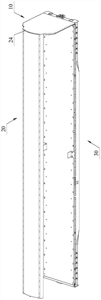 Railway vehicle and end wall thereof