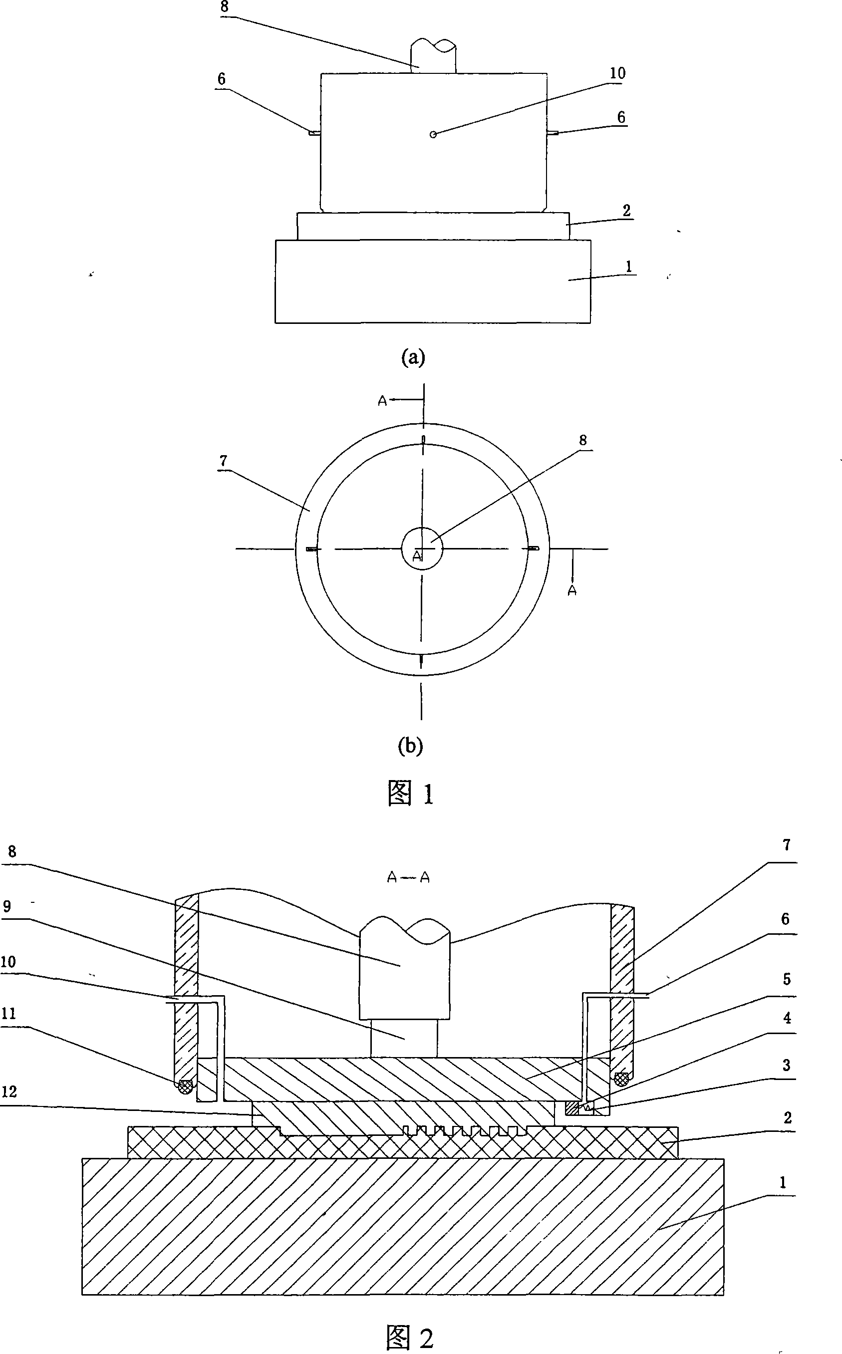 Pneumatic micro-nano imprint demoulding structure