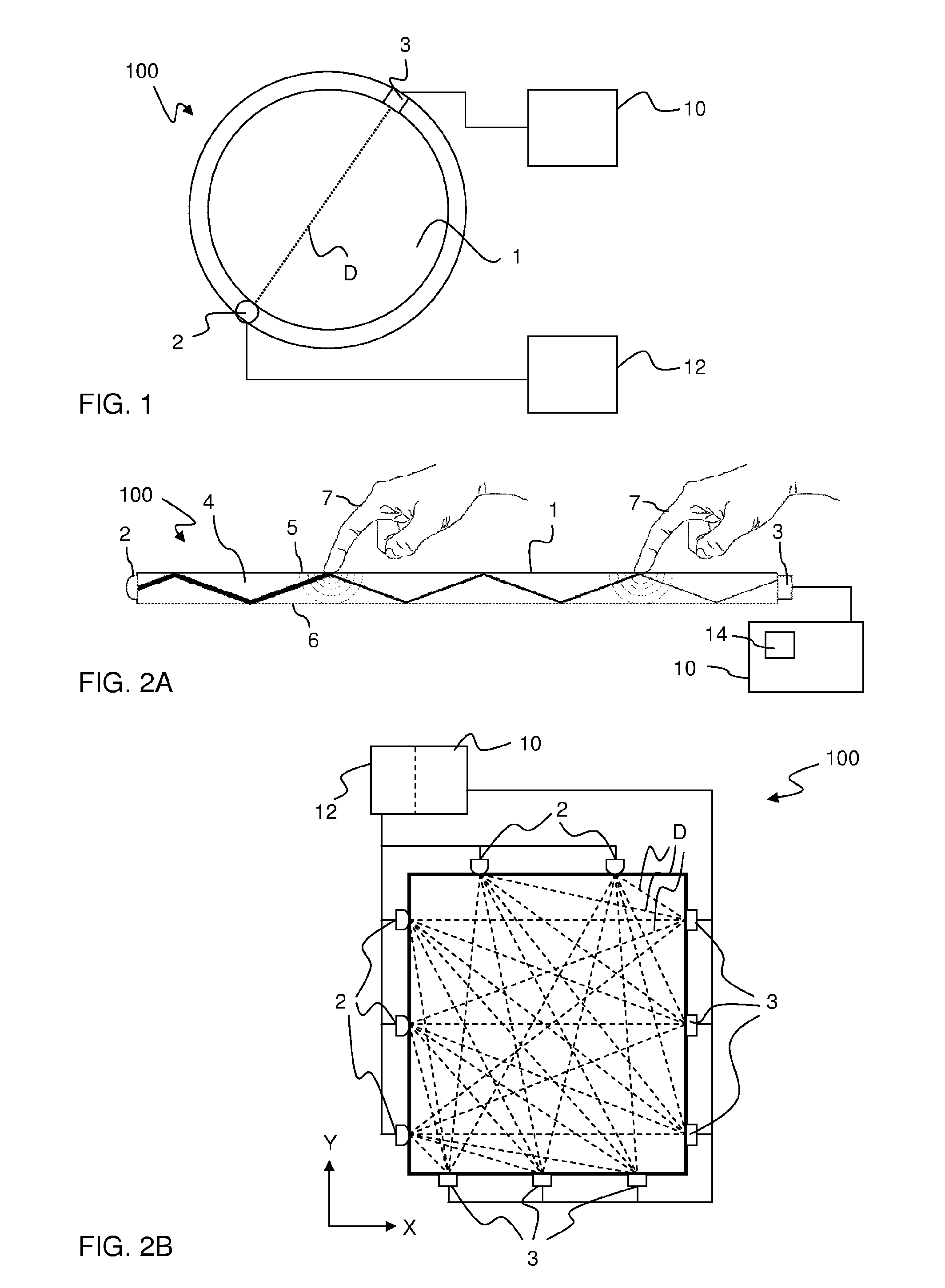 Image reconstruction for touch determination