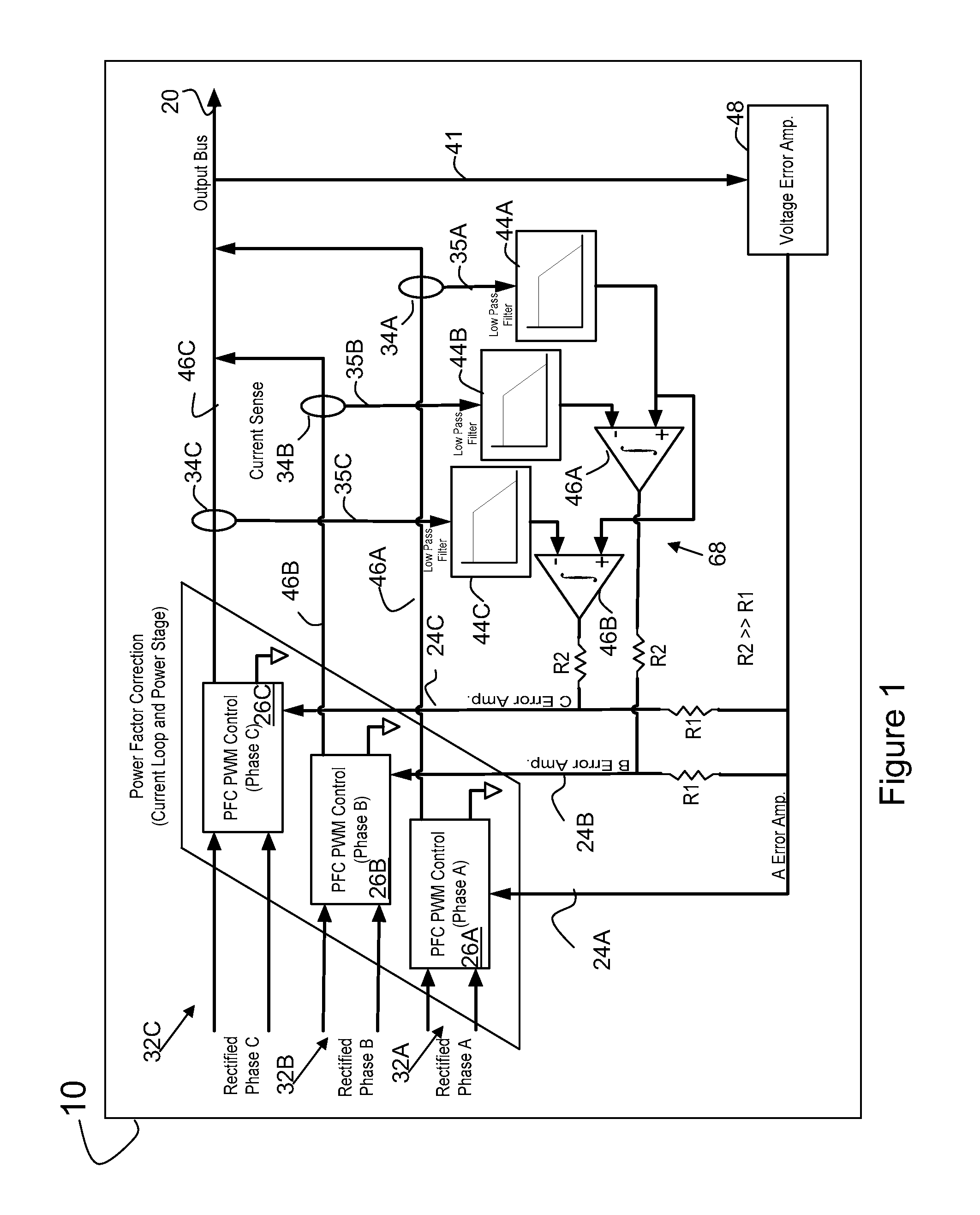 Method of and apparatus for power factor correction in a power supply