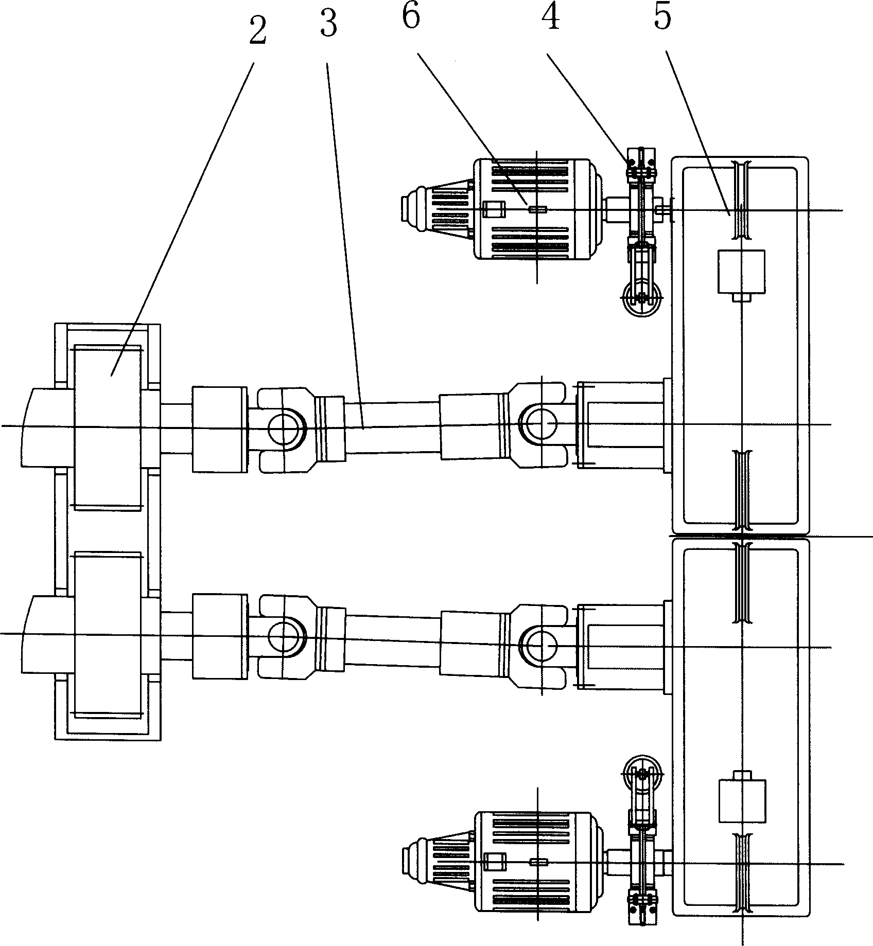 Main transmission device of rolling machine