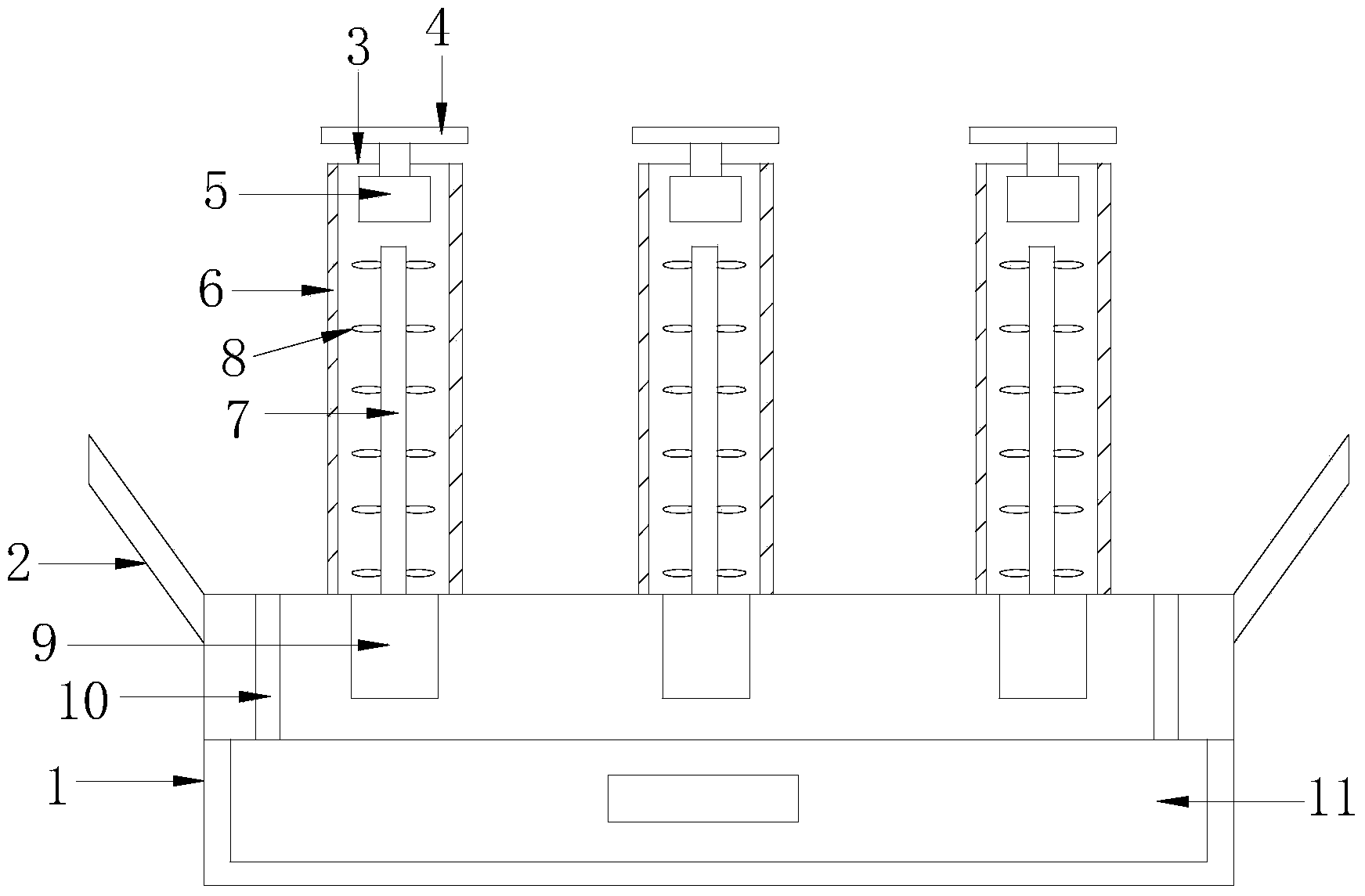 Intelligent domestic cup draining rack