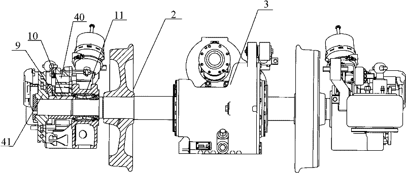 Power bogie for meter gauge