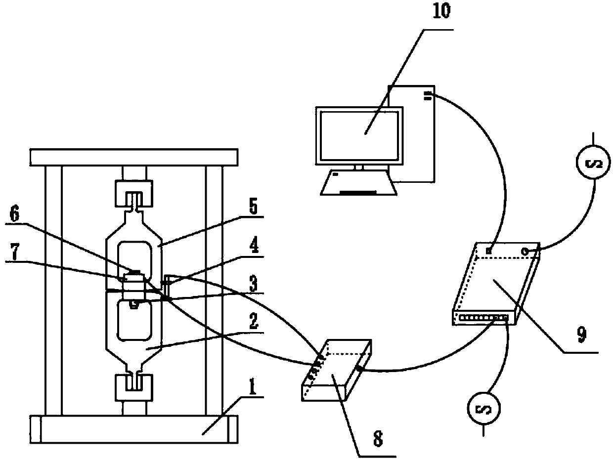 Measurement method for influence of residual stress on bolt connection structure clamping force attenuation