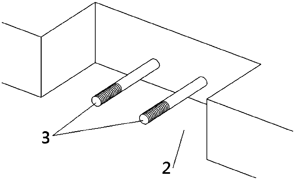 Two-way composite slab bottom plate in dense seam splicing connection and construction method thereof