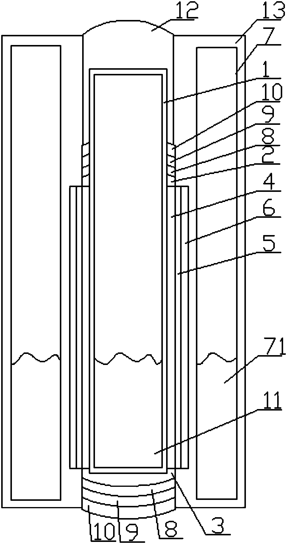 Large-size direct insertion type resistor capable of improving heat dissipation performance