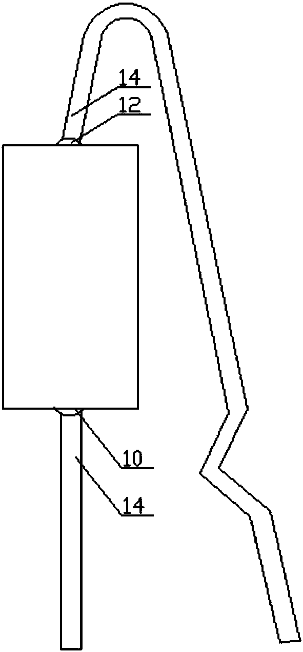 Large-size direct insertion type resistor capable of improving heat dissipation performance