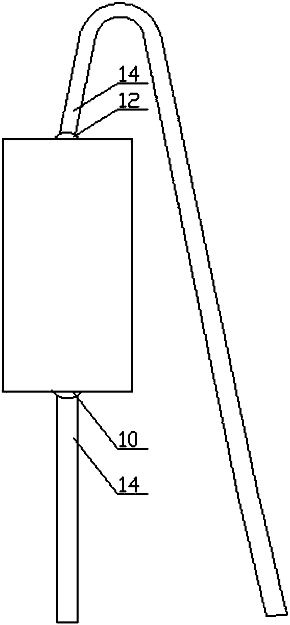 Large-size direct insertion type resistor capable of improving heat dissipation performance