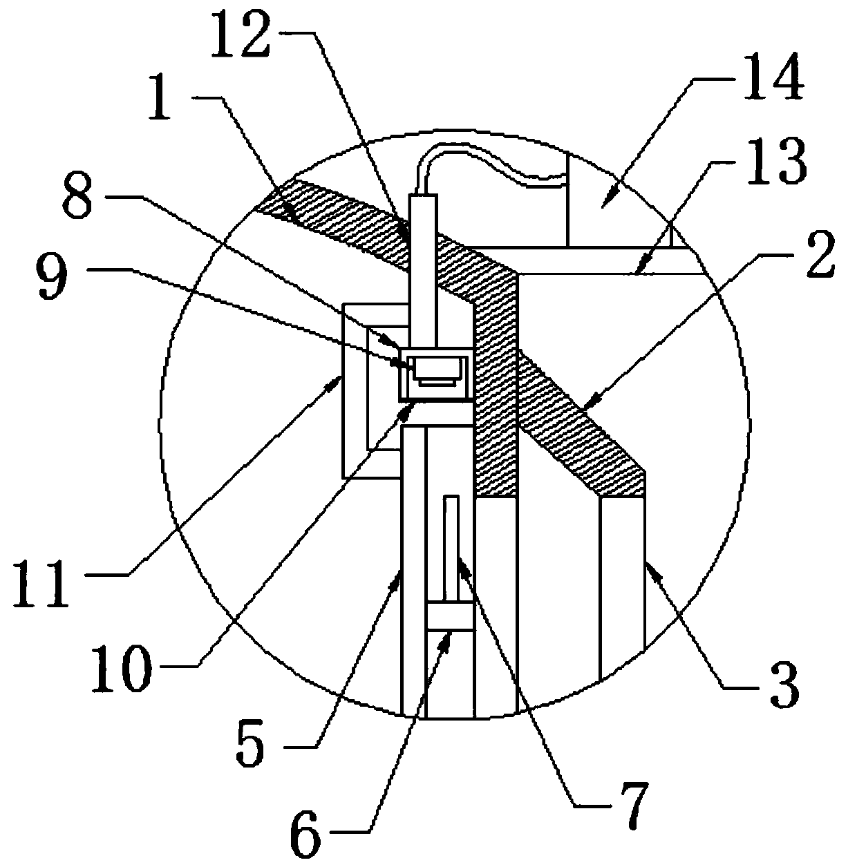 Efficient reaction device for preparing polycarboxylic acid