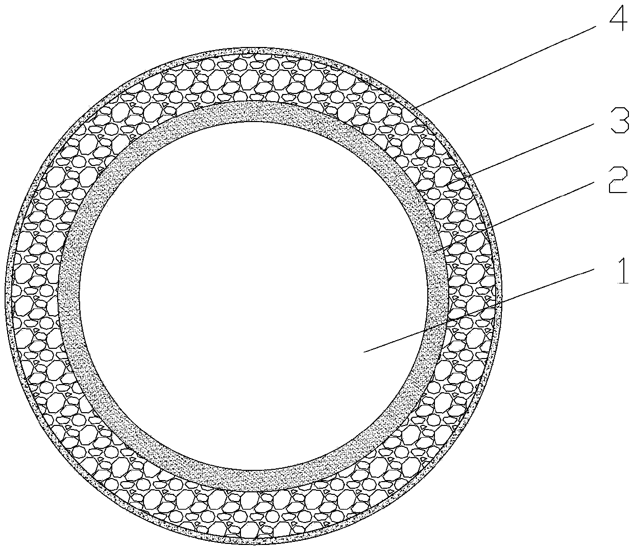 Overlength afterglow luminescent glass particle and preparation method thereof