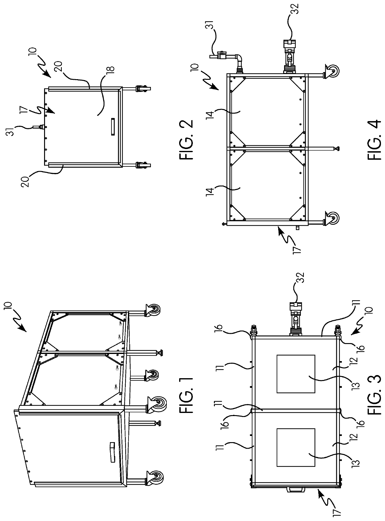 Gas induction chamber for large animals