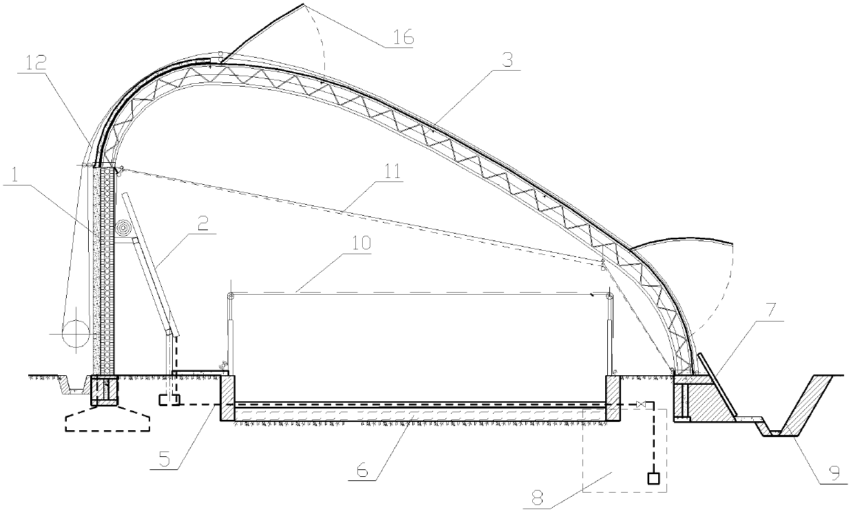 Integrated solar photothermal and photoelectric greenhouse