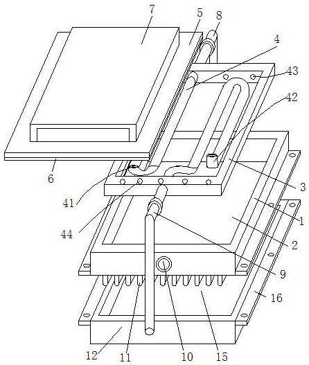 Automobile circuit board heat dissipation device