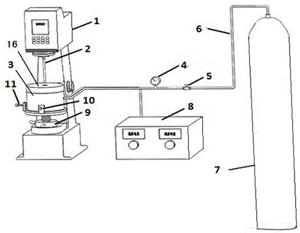 Durometer for measuring variable-temperature hardness of metal material