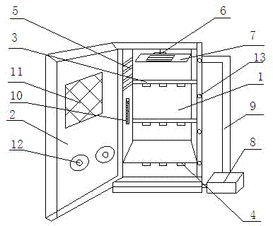 Improved household freshness retaining cabinet