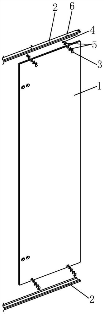 Glass plate connecting structure and shower room applying the connecting structure