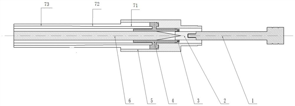 Launching mechanism for backward separation wind tunnel launching model test