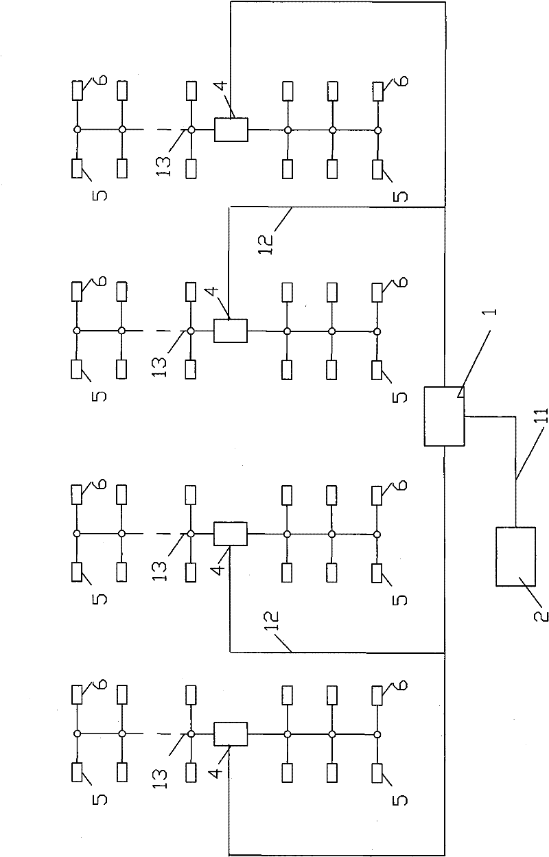 Flow temperature heat measuring method based on room temperature and flow temperature heat measuring system