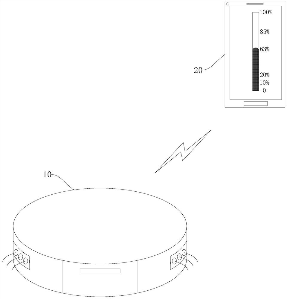 Method and device for controlling water output of sweeping robot and sweeping robot