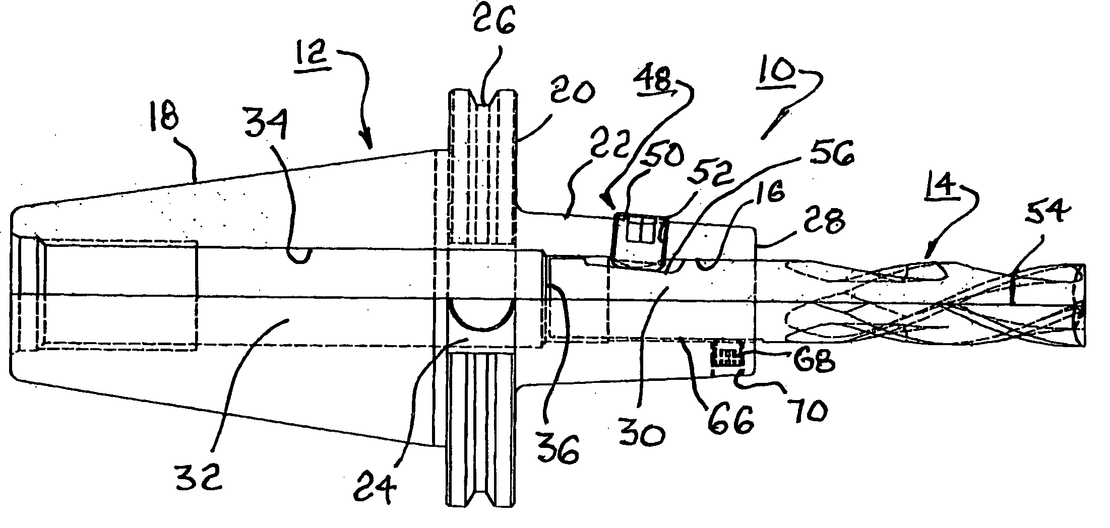 System for mounting a machine tool in a tool holder