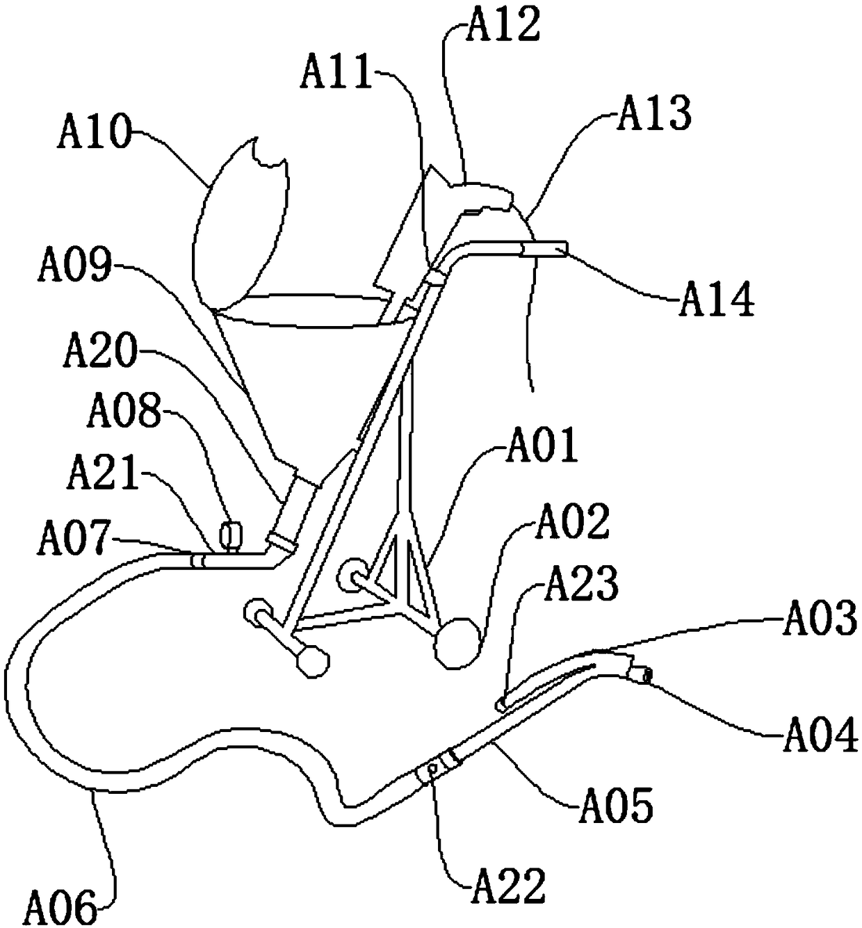 Movable wall space coating spraying device and application method thereof