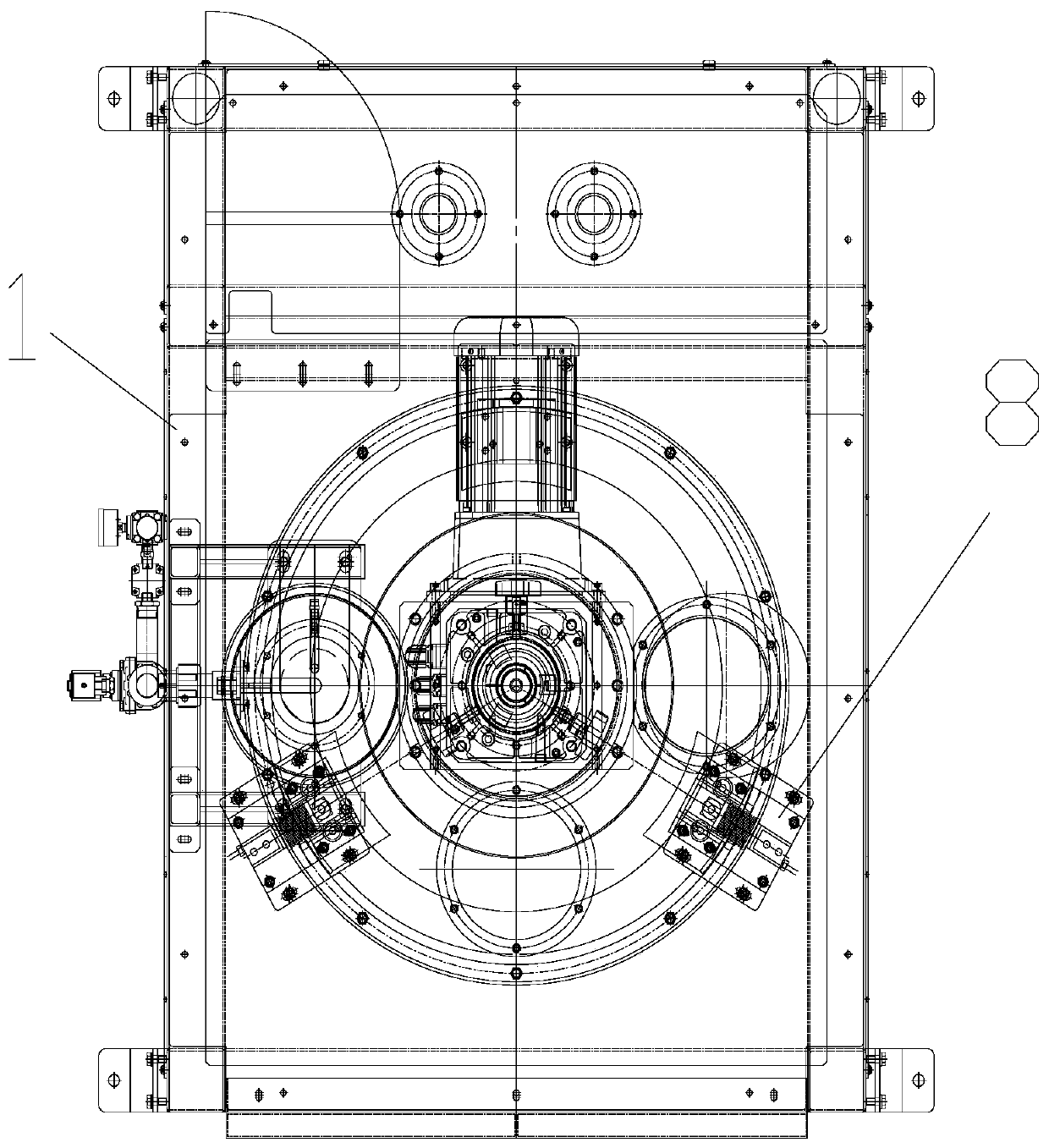 Vertical high-precision powder dosing device with three-axis movement