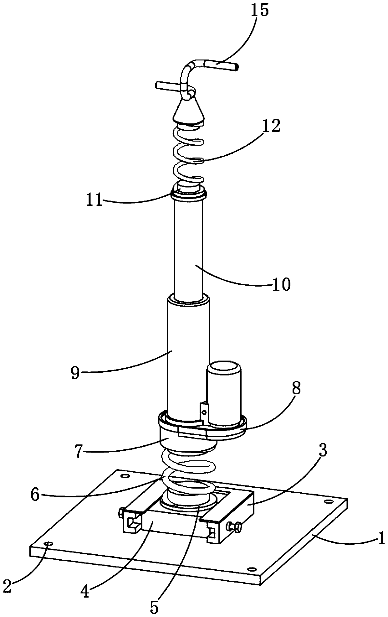 Chemical fiber yarn tension buffer device capable of preventing yarn breakage