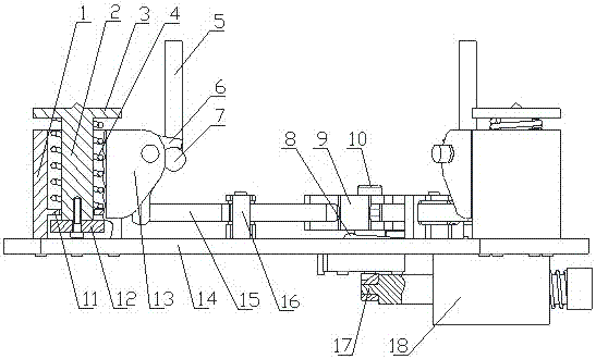 Locking and releasing device for satellite and rocket separation