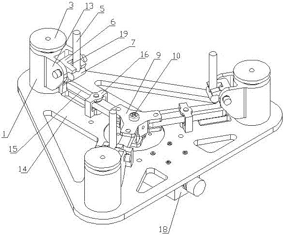 Locking and releasing device for satellite and rocket separation