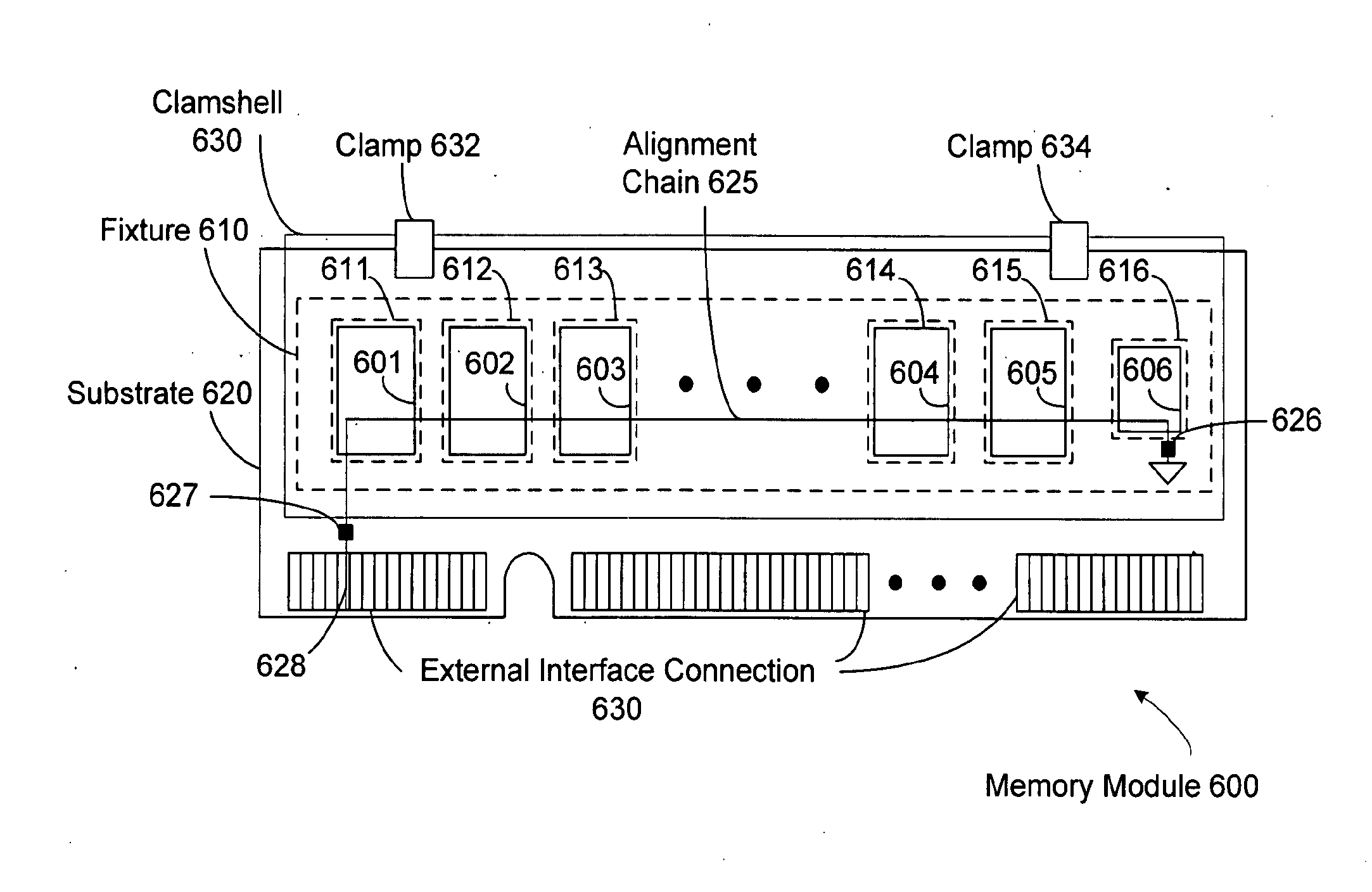 Electronic assembly with detachable components