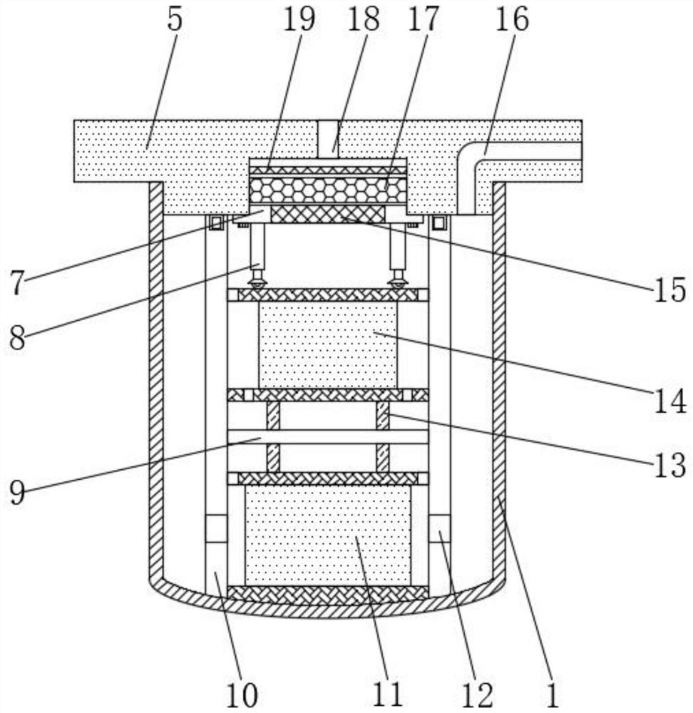 A vertical replaceable graded filter oil filter