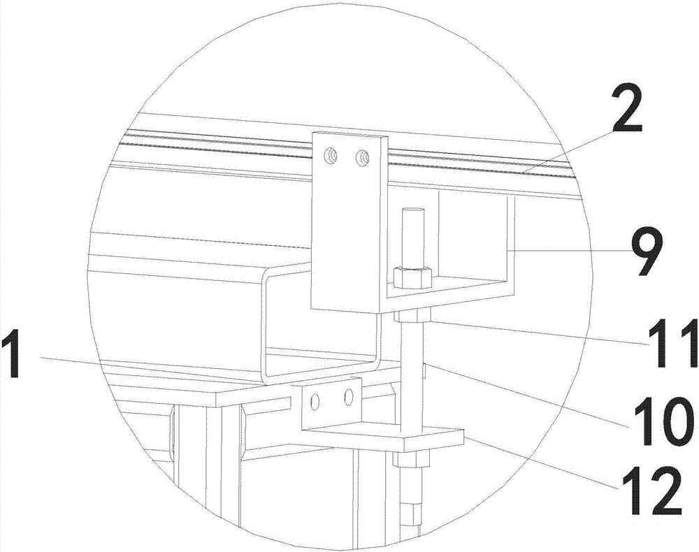 Width grinding system capable of realizing automatic feeding and achieving method thereof