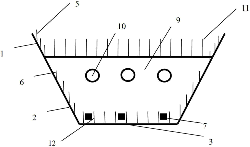 Ecological ditch for increasing utilization rates of N and P in farmland by controlling agricultural non-point source pollution