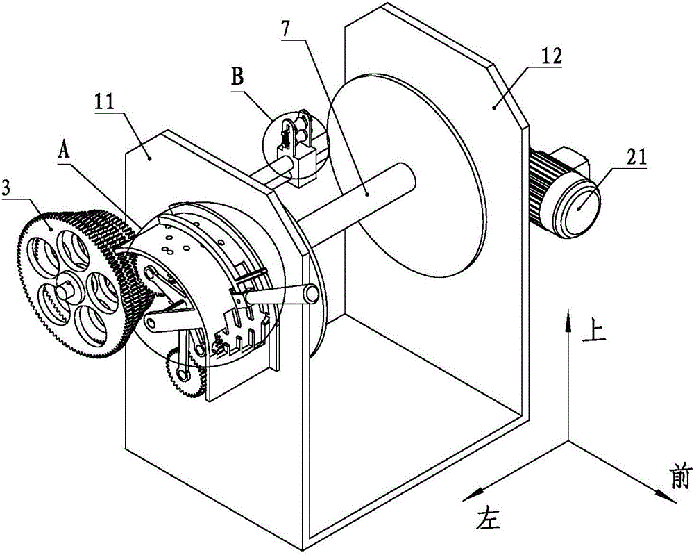 Grounding wire winding device adapted to various specifications of grounding wires