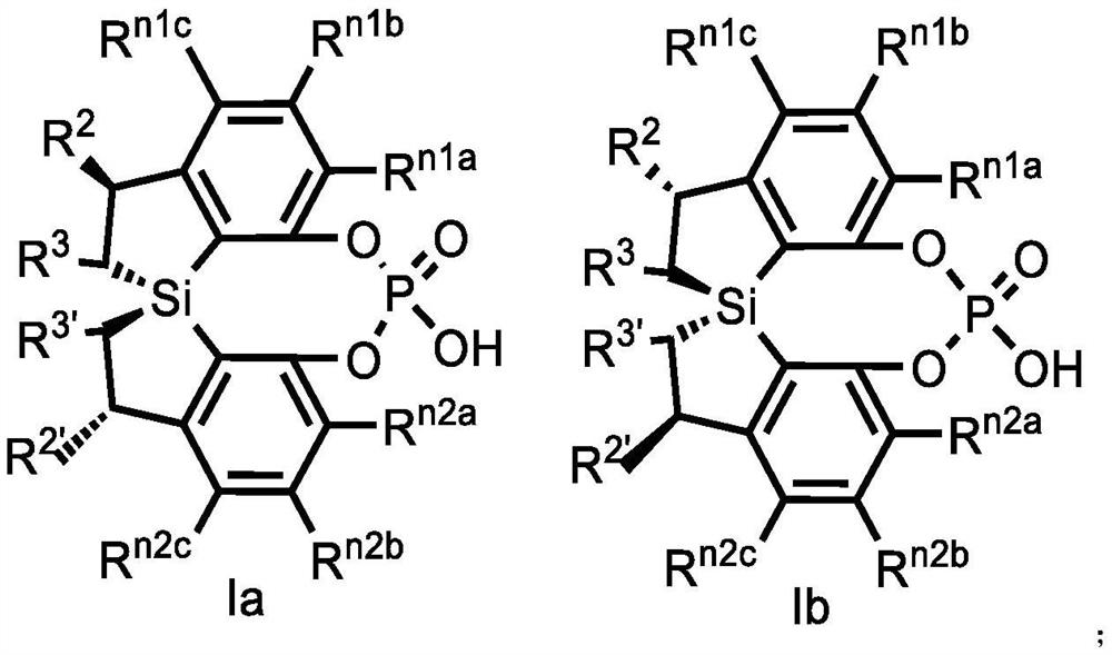 Spiro bis(dihydrobenzosilole) phosphoric acid compound as well as synthesis method and application of spiro bis(dihydrobenzosilole) phosphoric acid compound