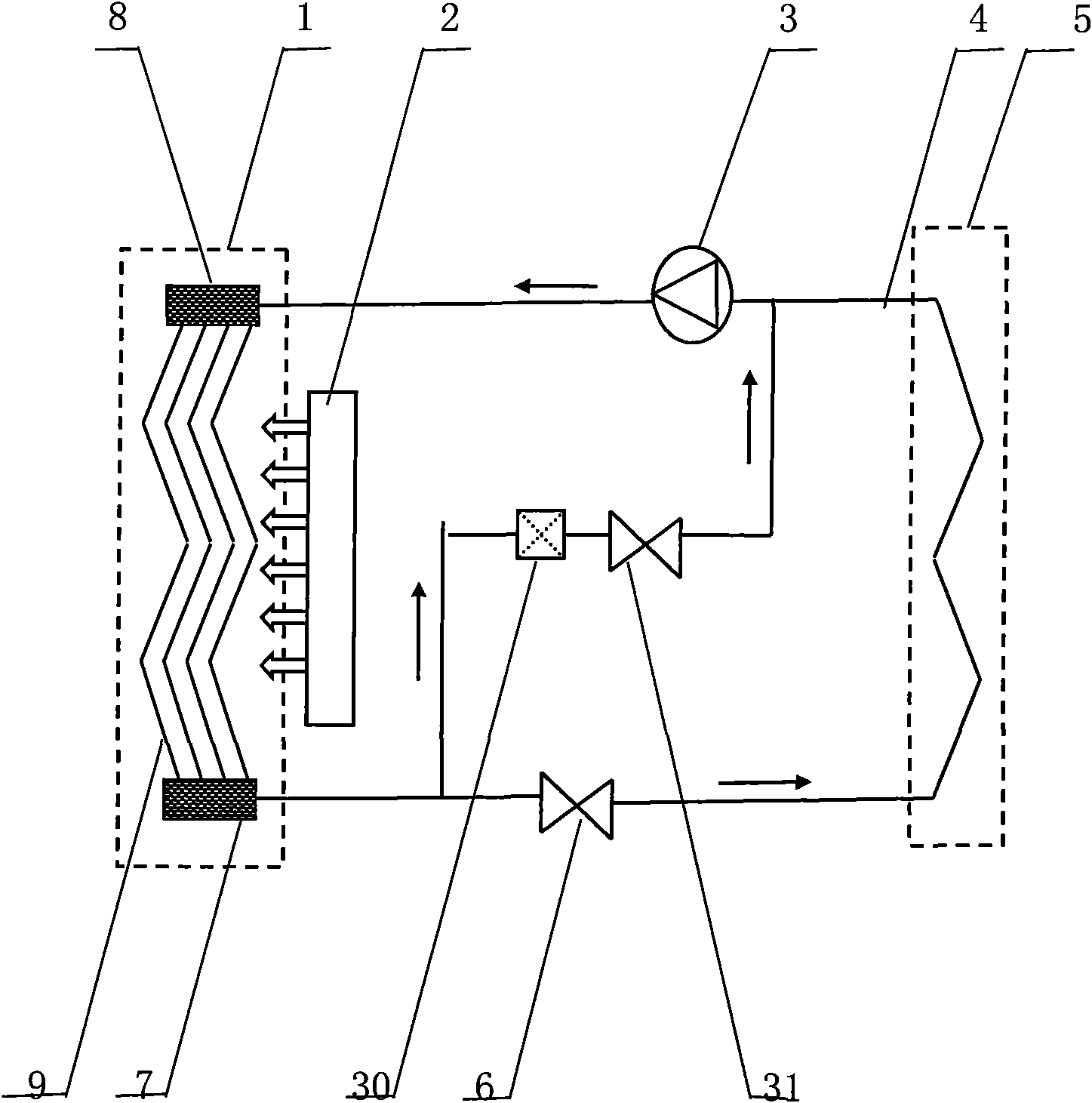 High temperature air source heat pump hot-air fan used for drying