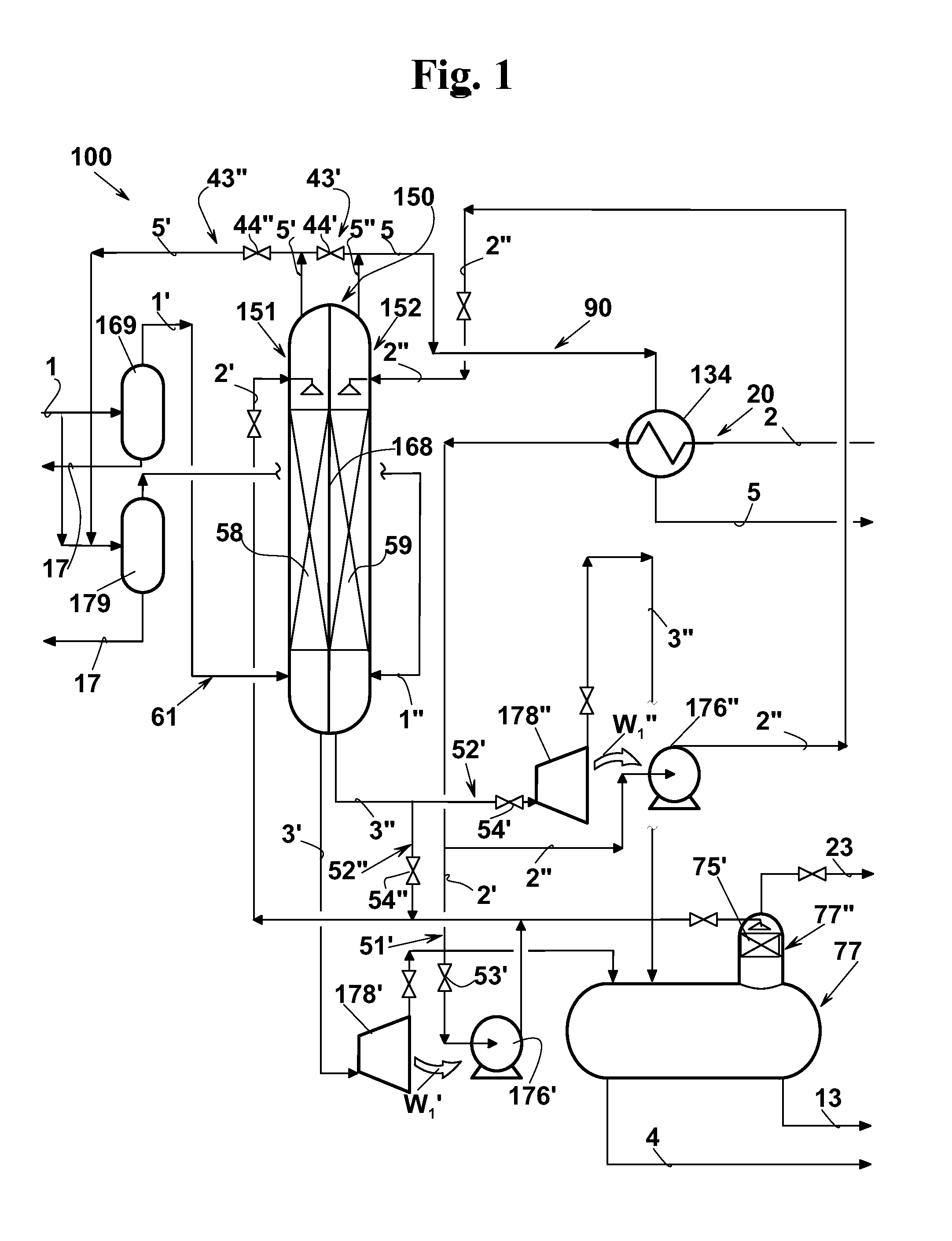 Method and apparatus for sweetening and/or dehydrating a hydrocarbon gas, in particular a natural gas