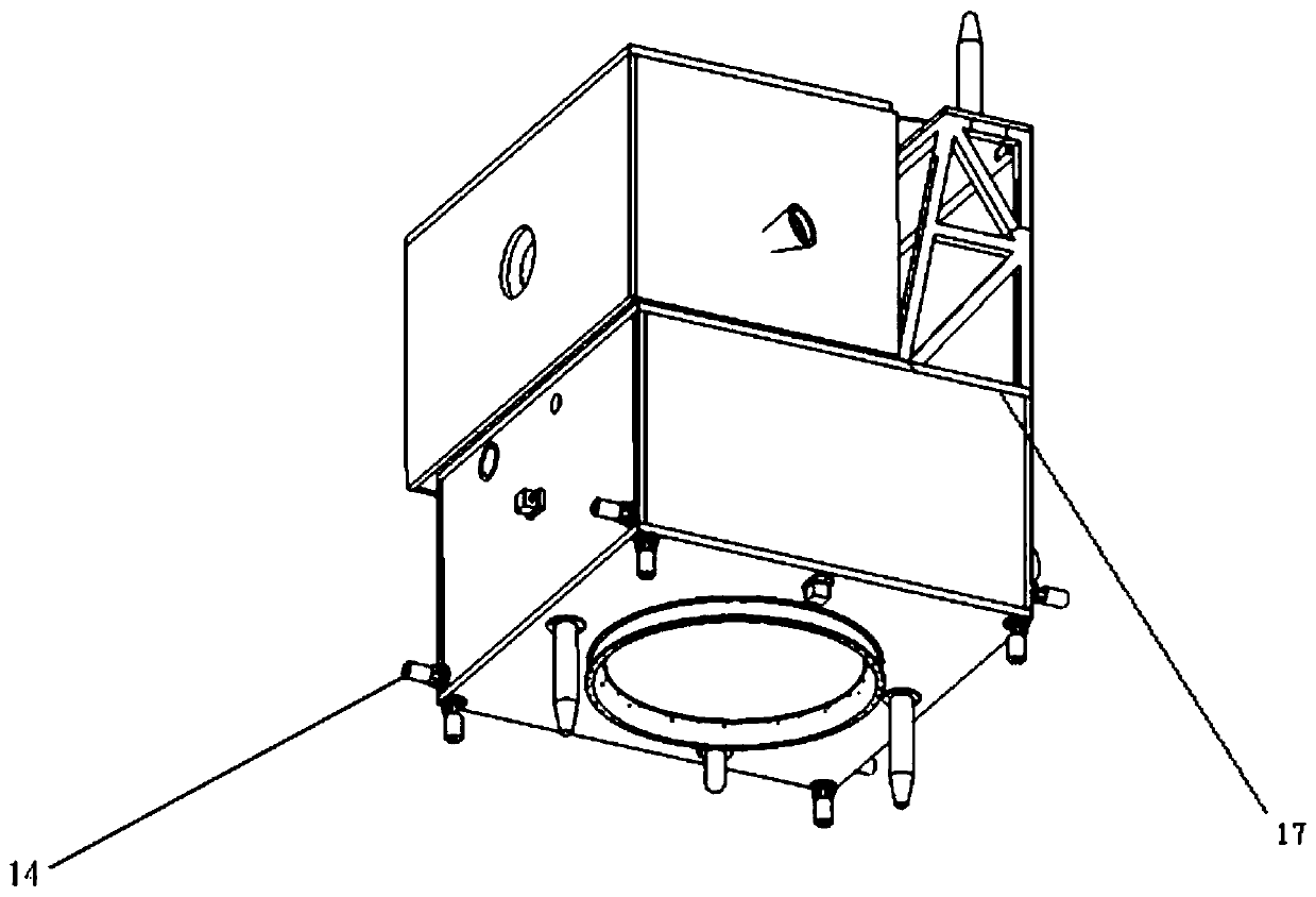 Separated solar observation satellite configuration