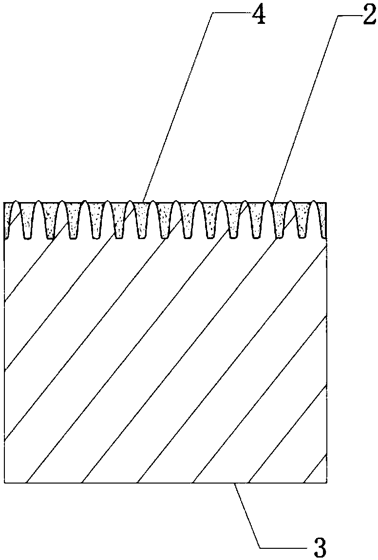 A production method of color-changing peacock feather decorative ceramic tile