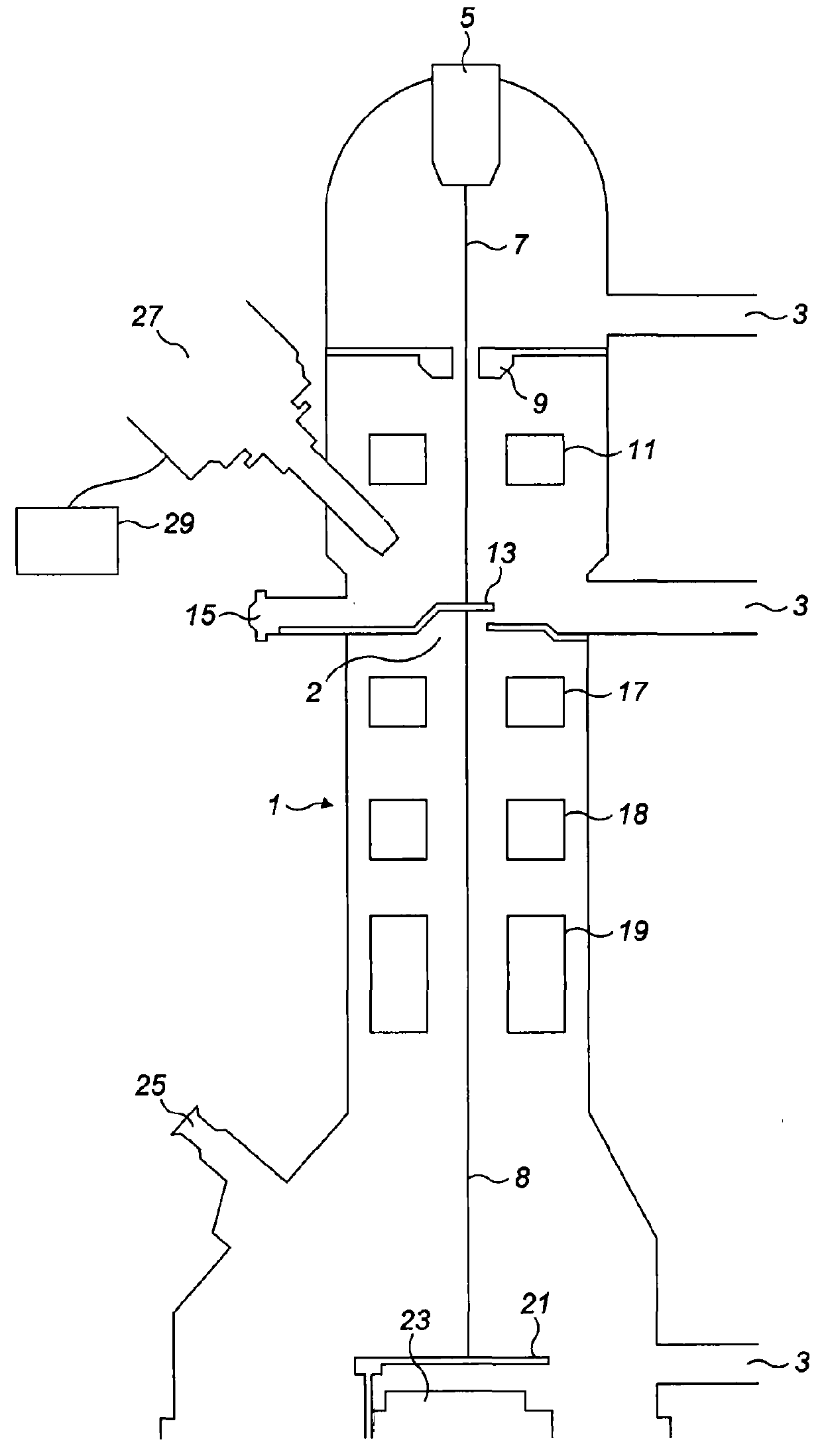 A method for measuring the mass thickness of a target sample for electron microscopy