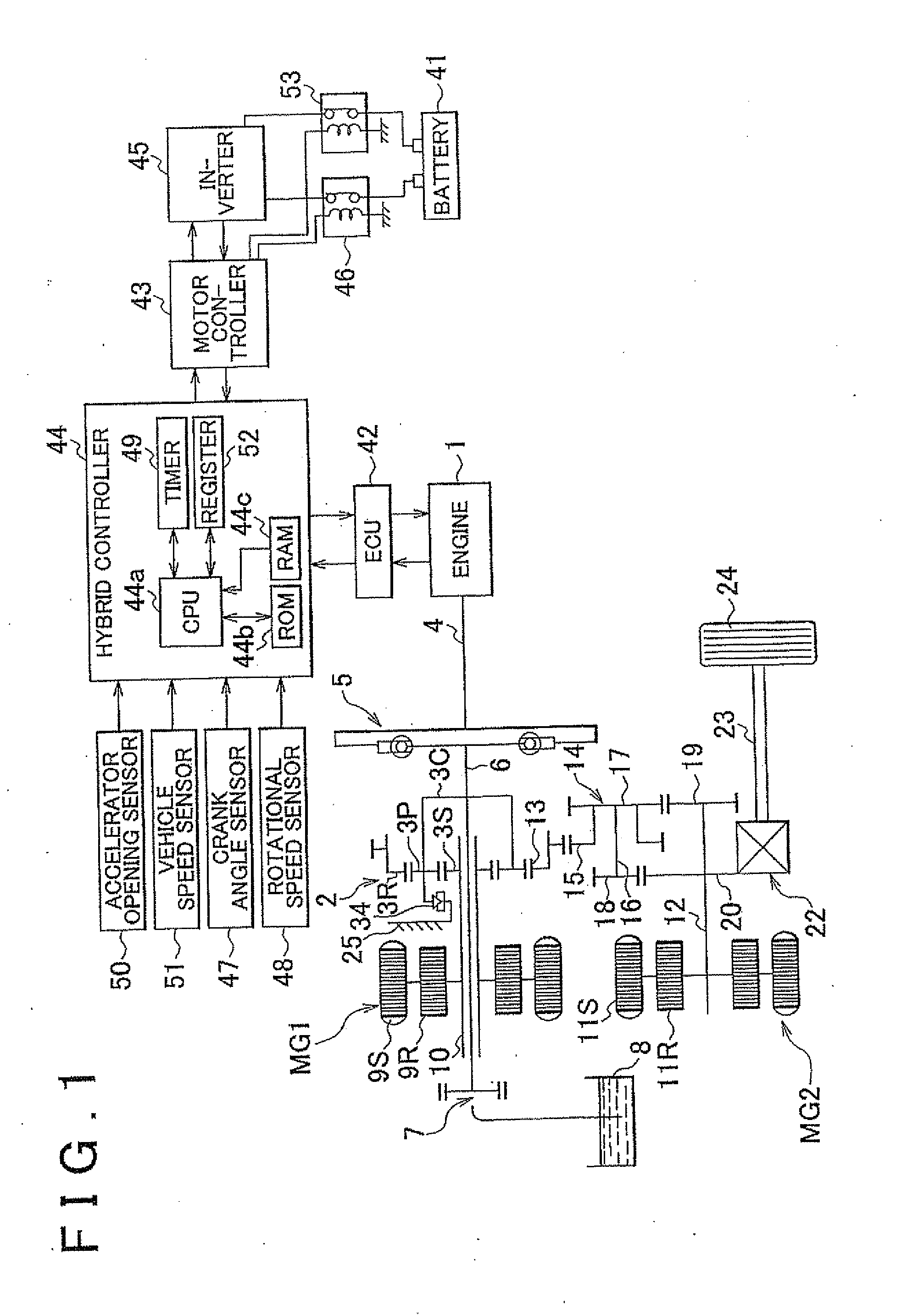 Hybrid drive apparatus and controller for hybrid drive apparatus