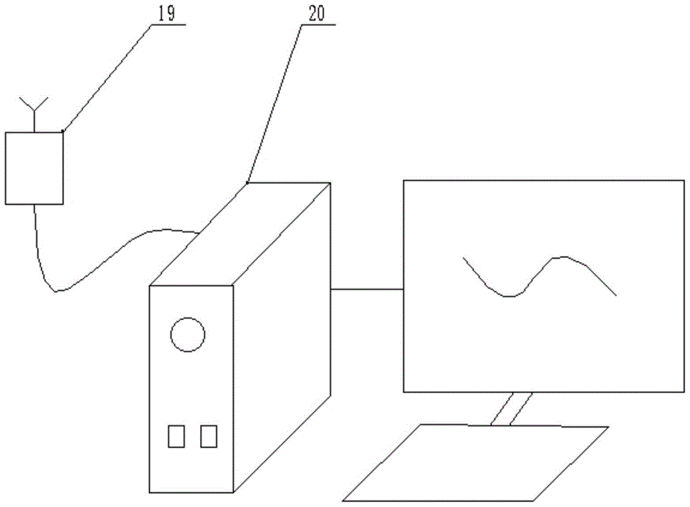 A device and method for testing the change of chain pitch in chain tool magazine