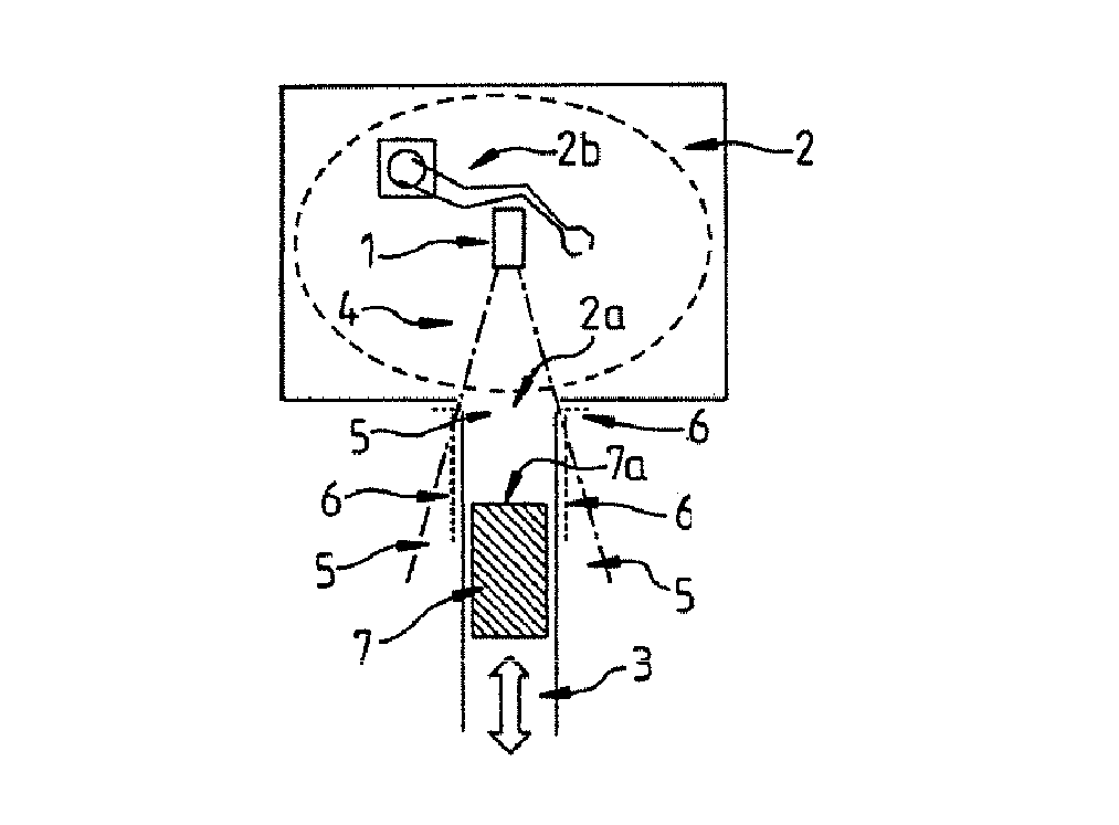 Sensor device and system having a conveyor and a sensor device